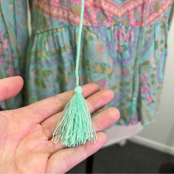 Spell & The Gypsy City Lights Sage Blouse - Picture 4 of 15